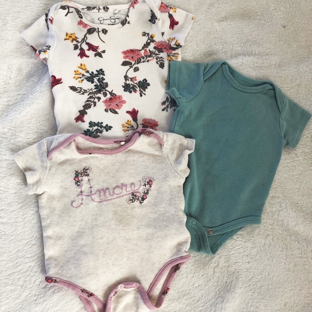 Jessica Simpson/Kyle & Deena Baby Girl Onesie Set